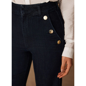 Mint Velvet Dark Indigo Cropped Jeans